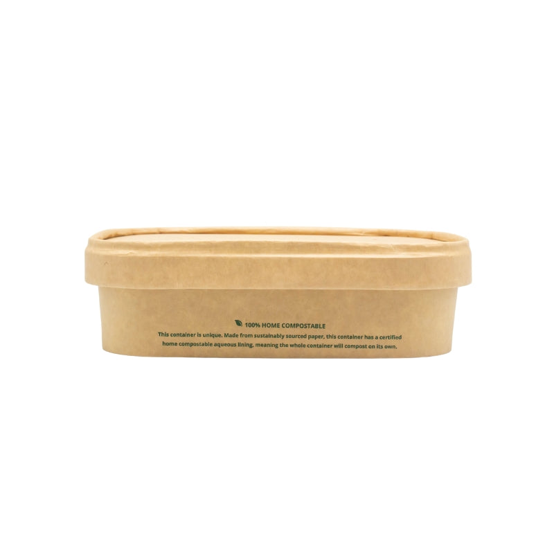500ml Rectangle Kraft Container 120*170mm*41mm