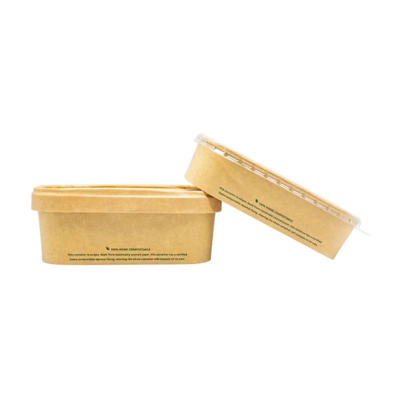 750ml Rectangle Kraft Container 120*170mm*57mm