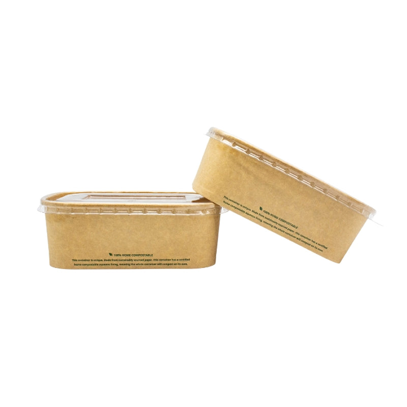 750ml Rectangle Kraft Container 120*170mm*57mm