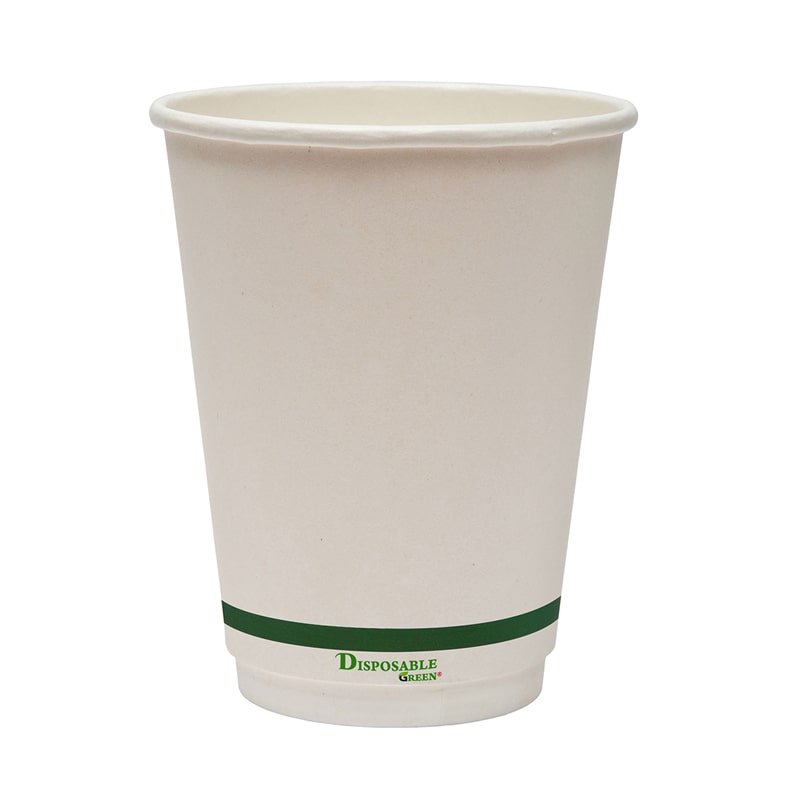 Sample-12oz (285ml) NEXTGEN Certified<br>Home Compostable Double Wall Coffee Cups