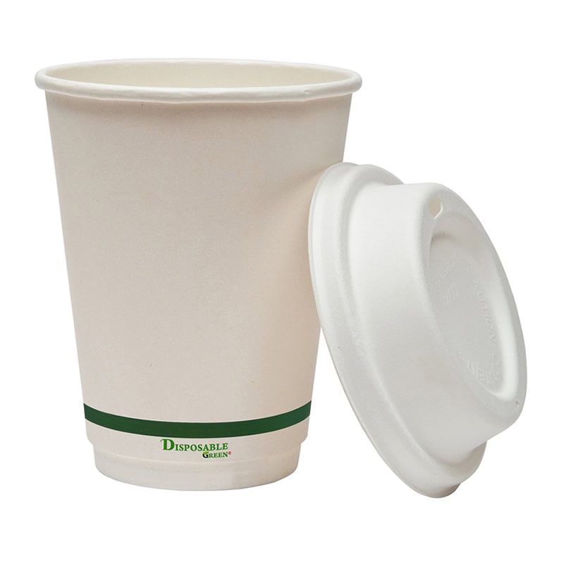Sample-12oz (285ml) NEXTGEN Certified<br>Home Compostable Double Wall Coffee Cups