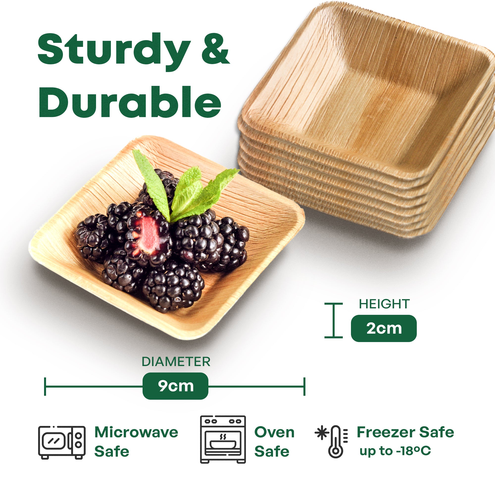 Square Bowl - 9L x 9W x 2D cm