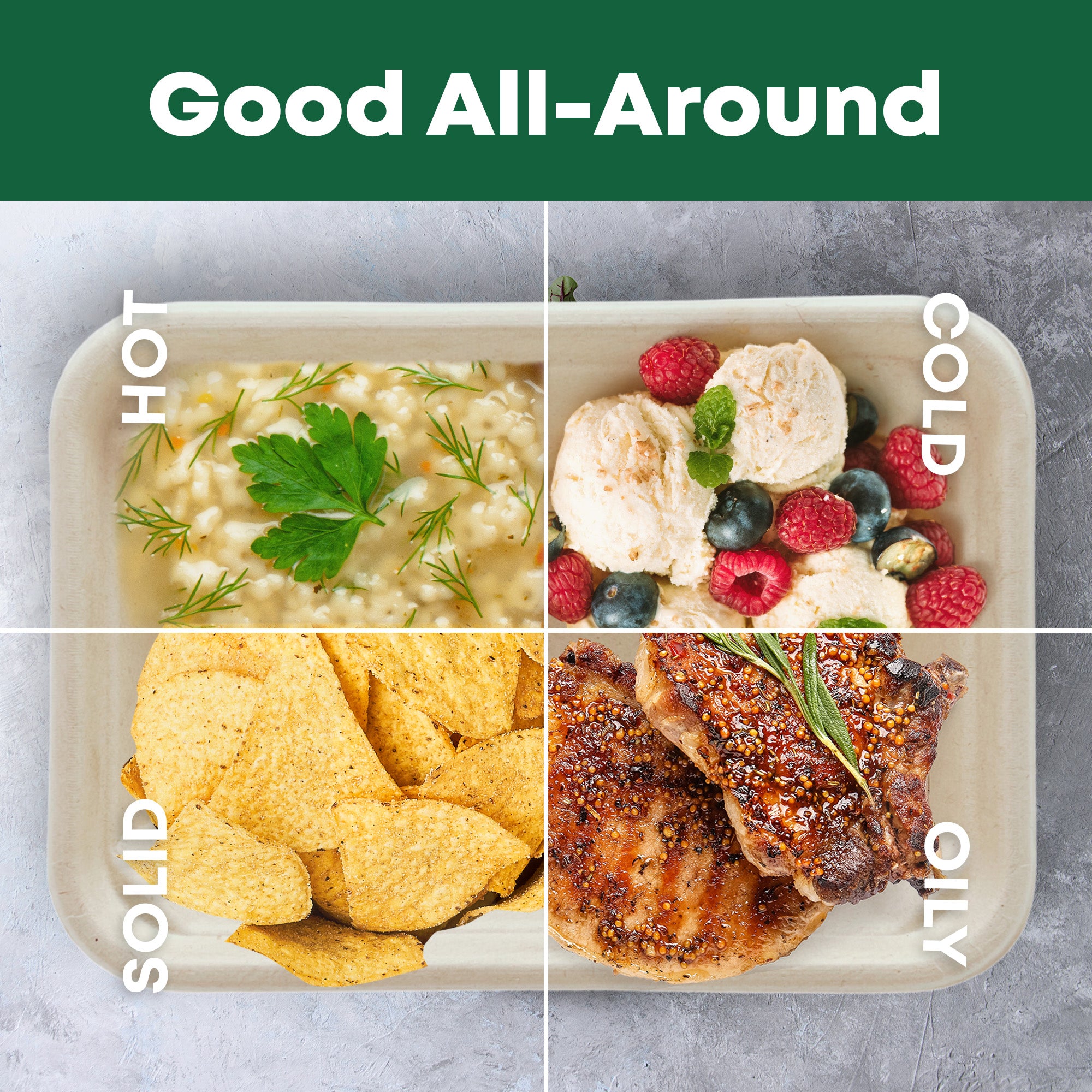 Clear lid for 550ml/750ml Bagasse Rectangle box