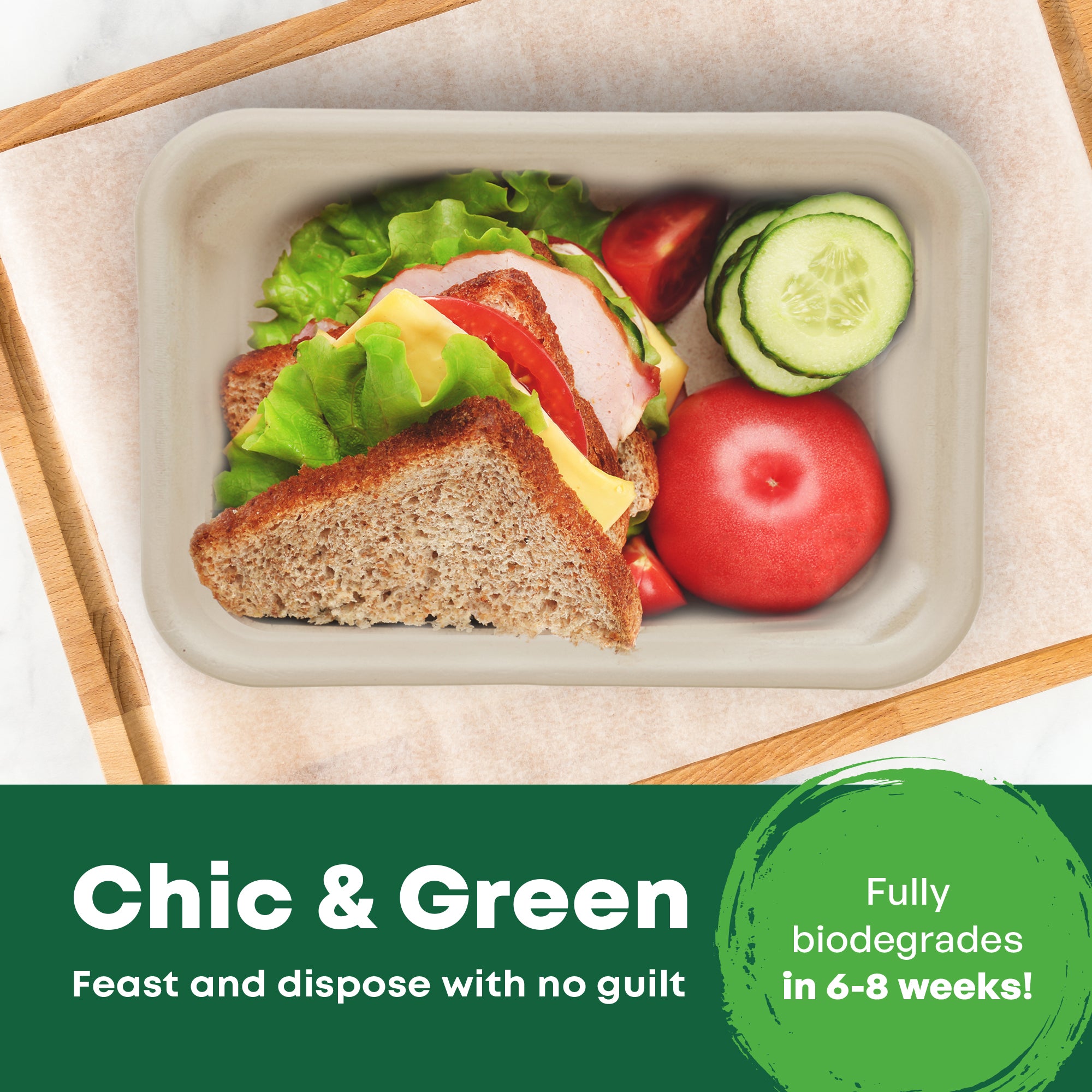 750ml Rectangle Food Box (18 x 12.5 x 6.5CM)