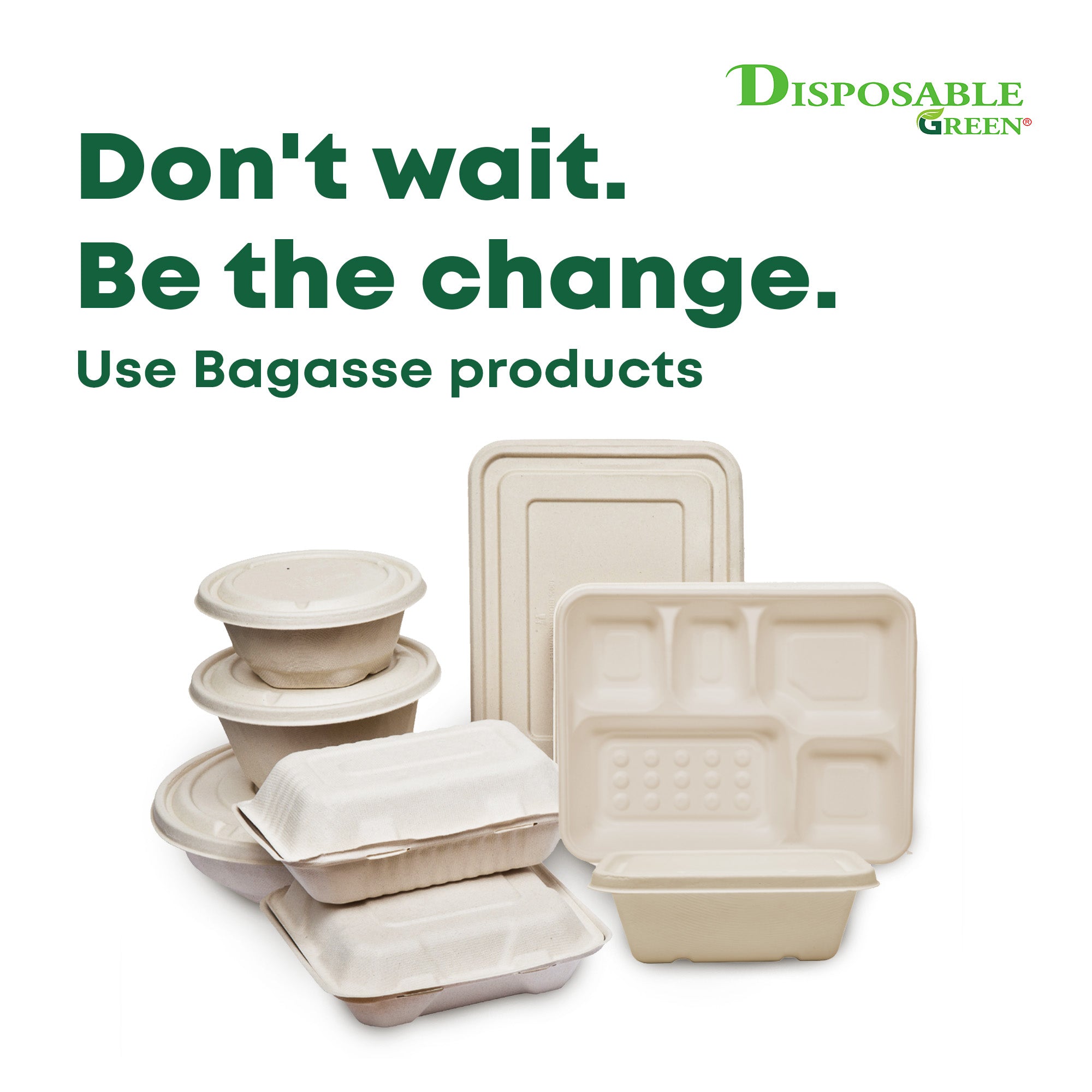 24oz Round Bagasse Lid (Ø21 x 1.7CM)
