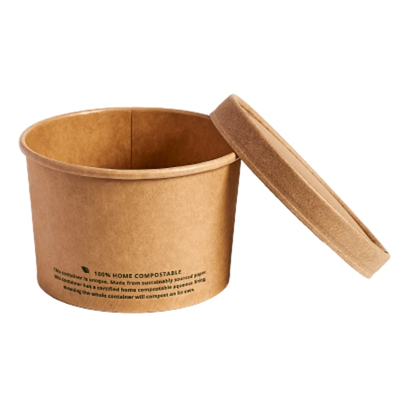 16oz (480ml) Kraft Paper Bowl (115 x 98 x 78mm)