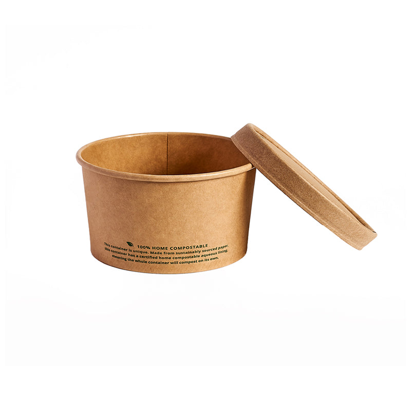 8oz (240ml) Kraft Paper Bowl 115x97x50mm