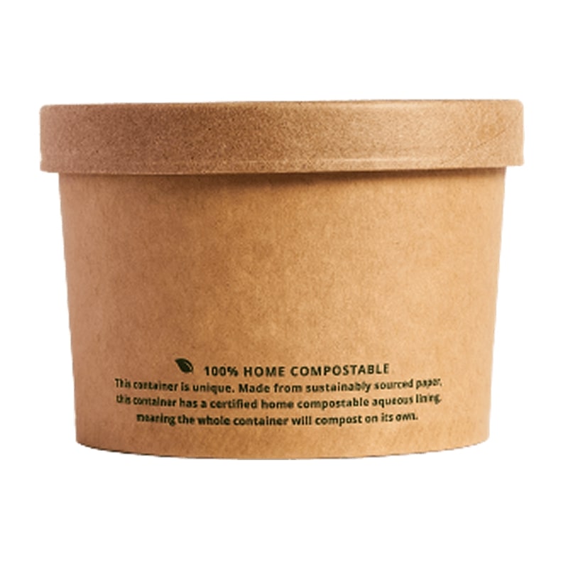 16oz (480ml) Kraft Paper Bowl (115 x 98 x 78mm)