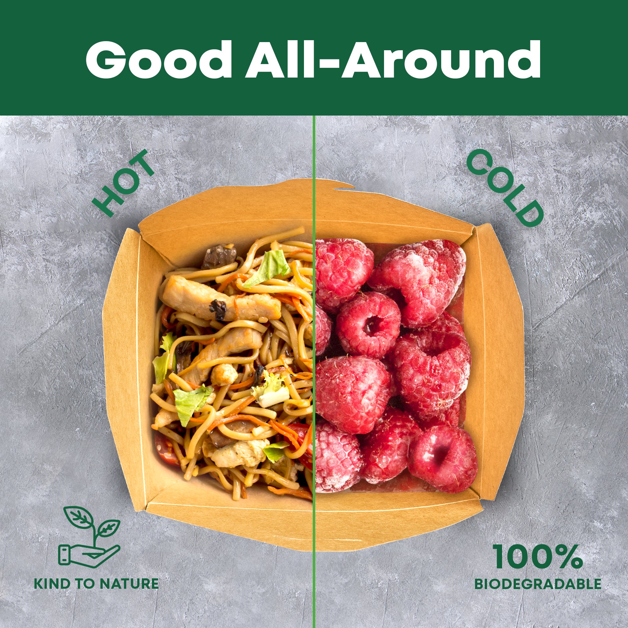 800ml Kraft Paper Box (130mm x 105mm/ 112mm x 90mm/ 65mm)