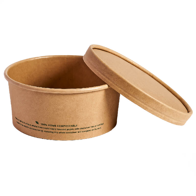 Sample- Kraft Paper Lid 150mm (750ml/1000ml-bowl)