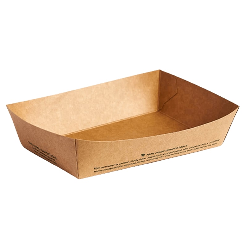 Kraft Food Tray (15 x 10 x 4 cm)