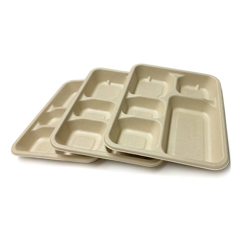 Sample-Rectangle Bagasse Plate 5CPT 28cm x 22cm