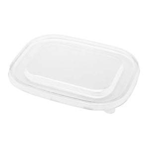 Sample-Recycled Plastic Lid for 500ml / 750ml <br>Rectangle Kraft Container