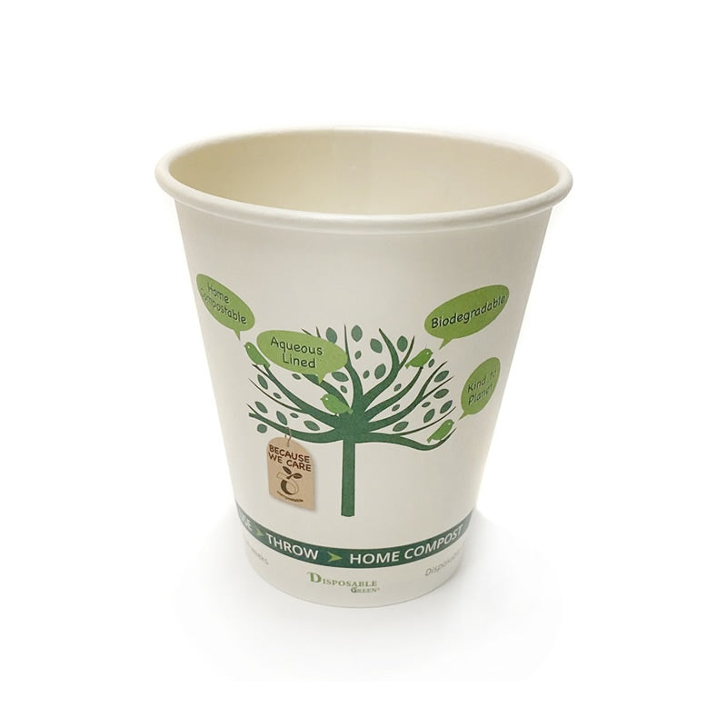 Sample-12oz (340ml) NEXTGEN Certified<br>Home Compostable Single Wall Tree Coffee Cups