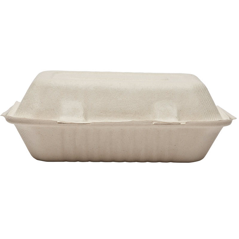 Sample-9"×6" Bagasse Clamshell (23 x16 x 4.5/8CM)