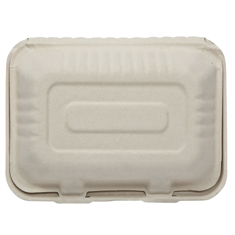 Sample-9"×6" Bagasse Clamshell (23 x16 x 4.5/8CM)