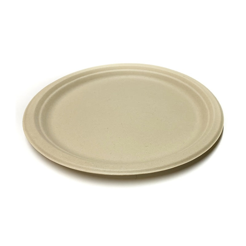 Sample-Round Bagasse Plate - 25cm (10 inch)