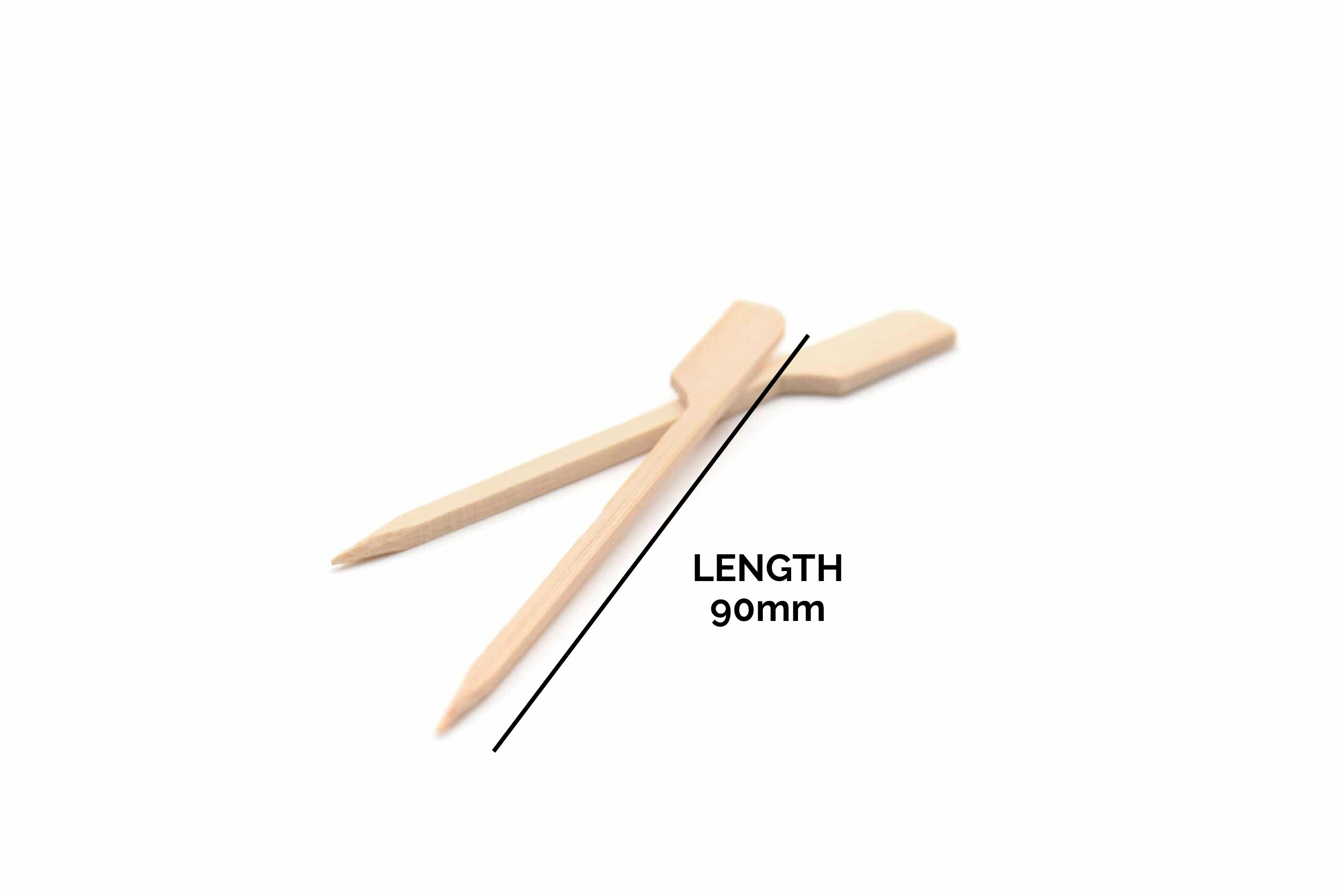 GreenPak Supplies Gun-Shaped Bamboo Skewer 90mm 1000-Pack