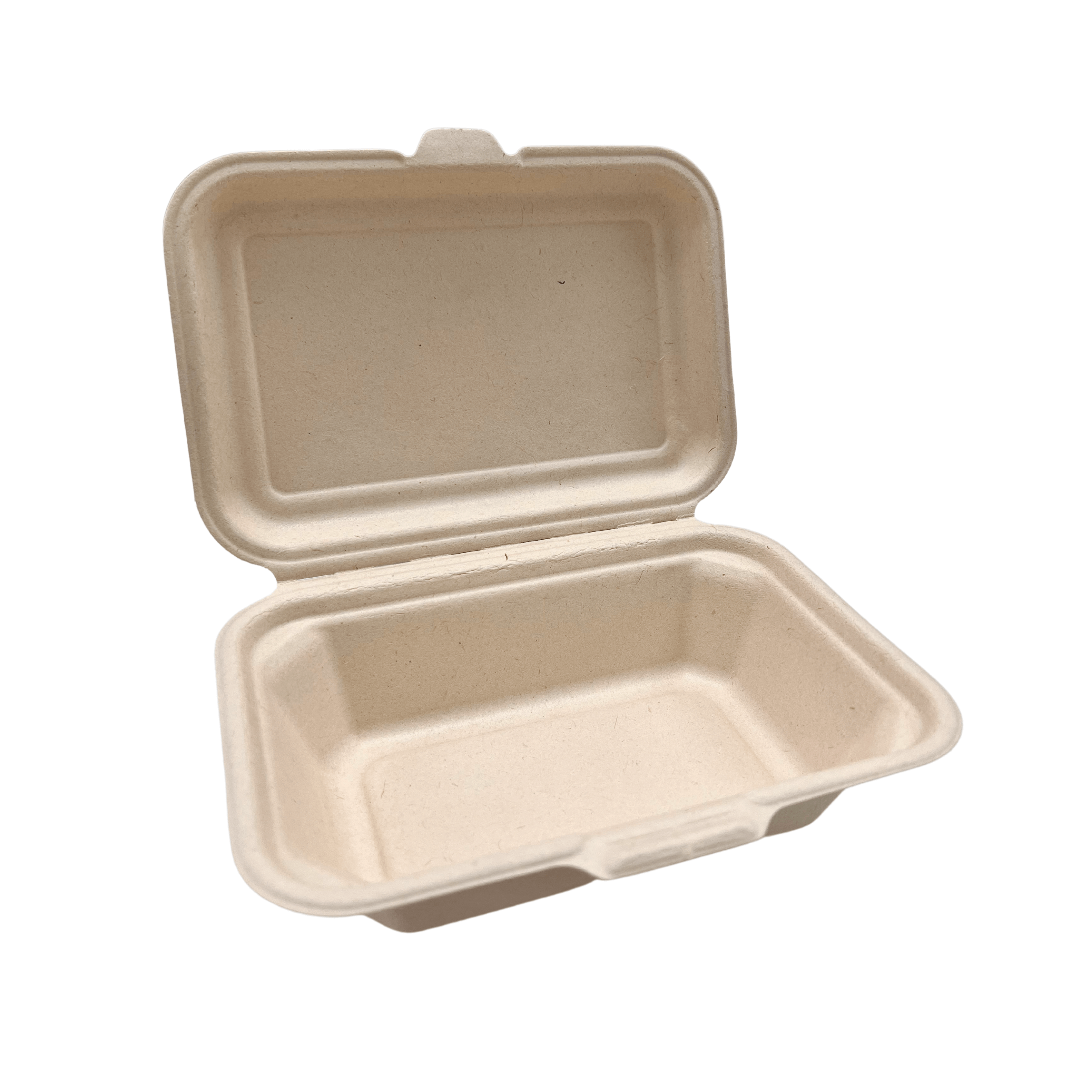 7 x 5 inches Bagasse Clamshell (17 x 12.5 x 3.5CM)