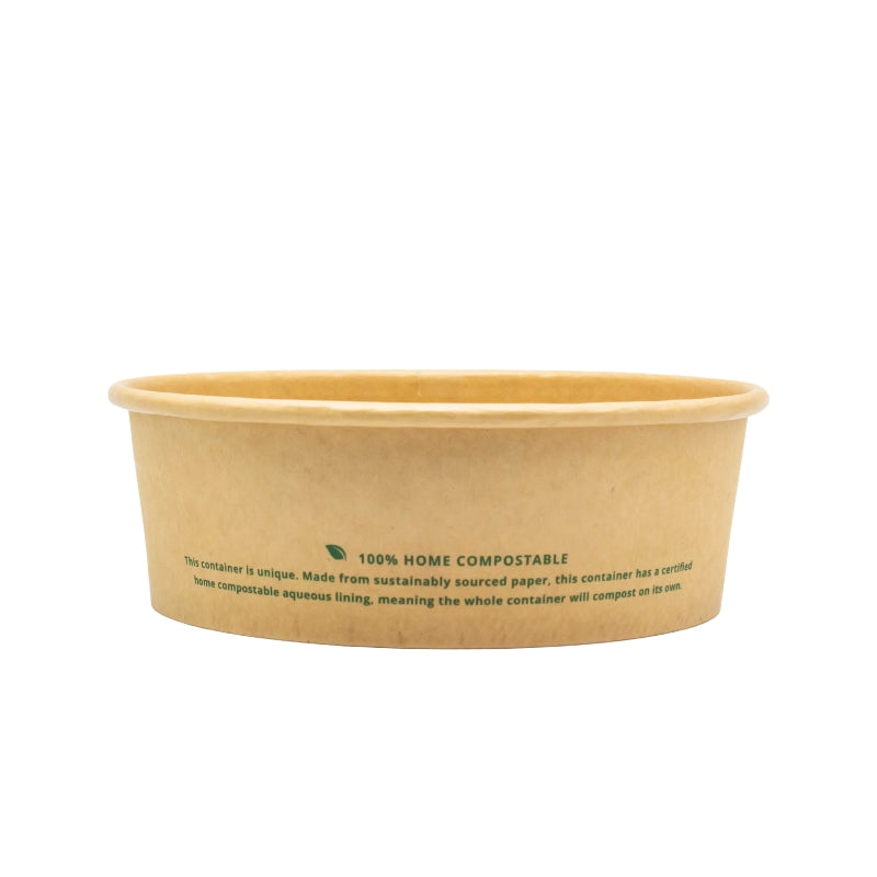 Sample-500ml Kraft Paper Round Bowl 150*128*46mm