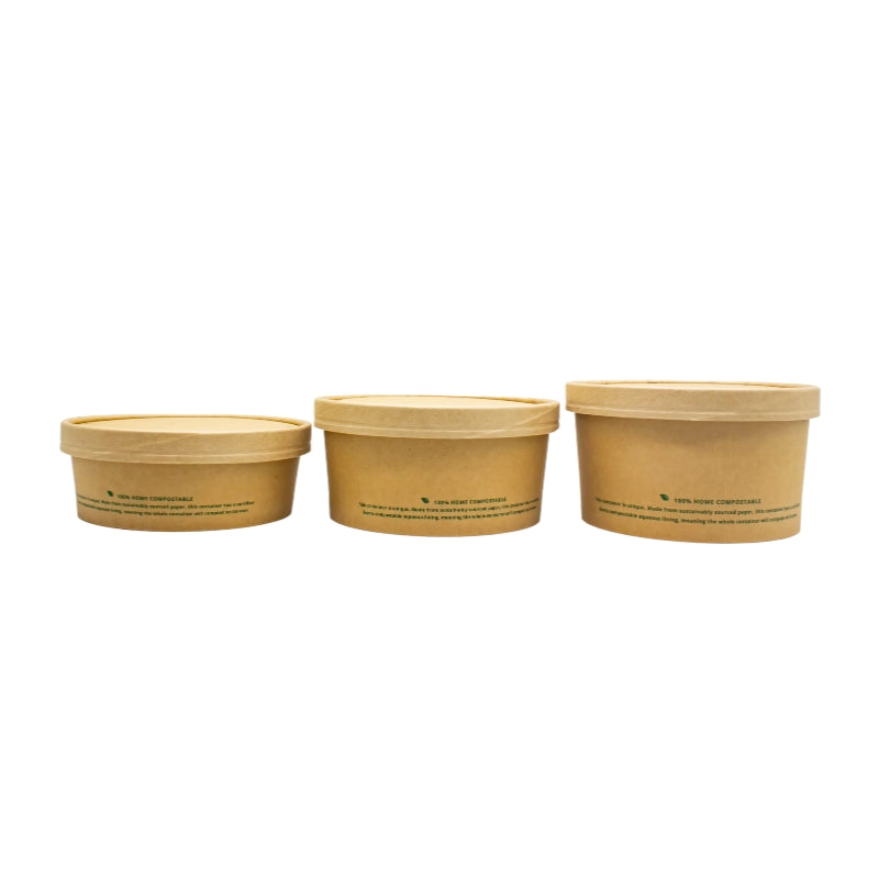 500ml Kraft Paper Round Bowl 150*128*46mm