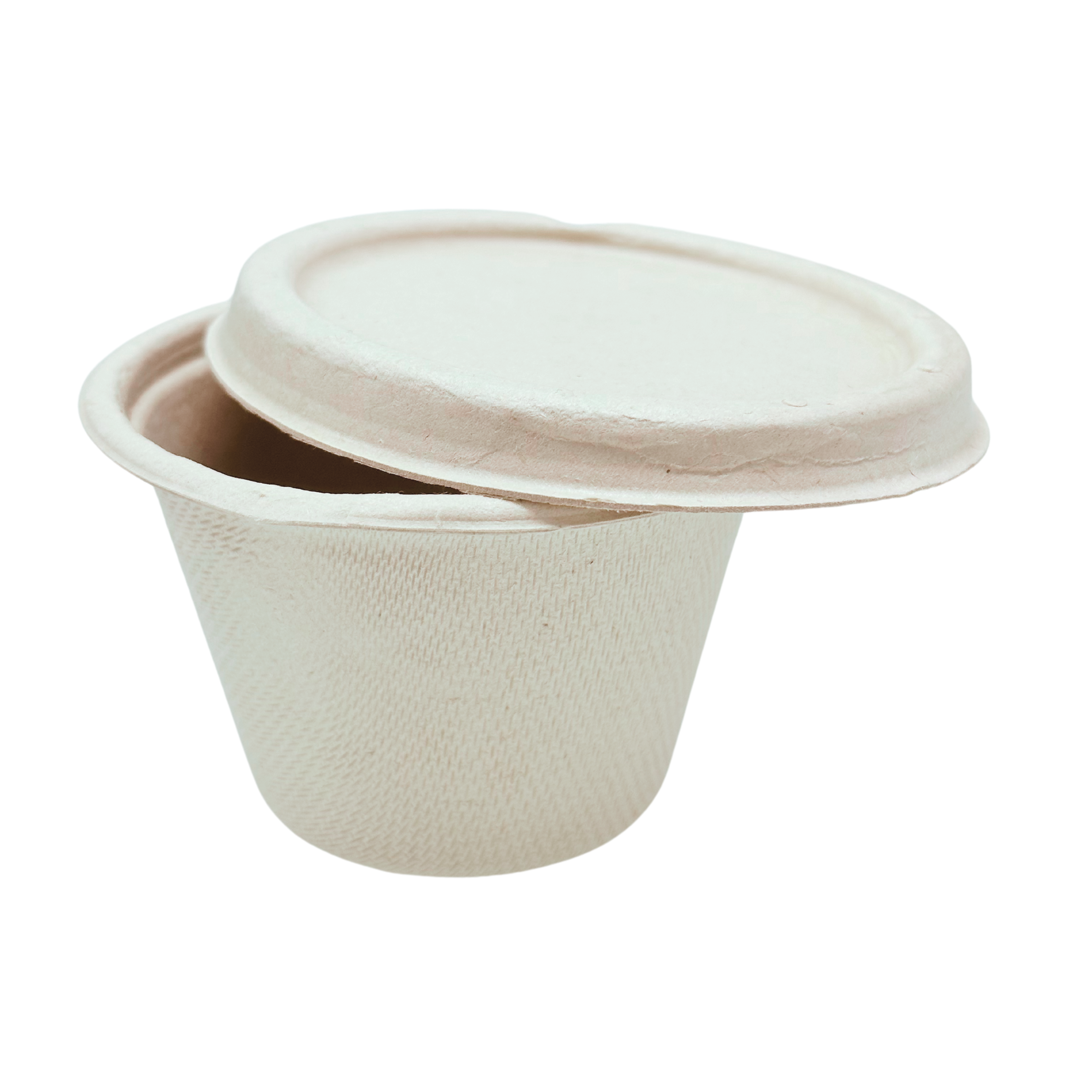 Sample-4oz Bagasse Deli Pot and Lid (Ø7.5 x 4.8CM)