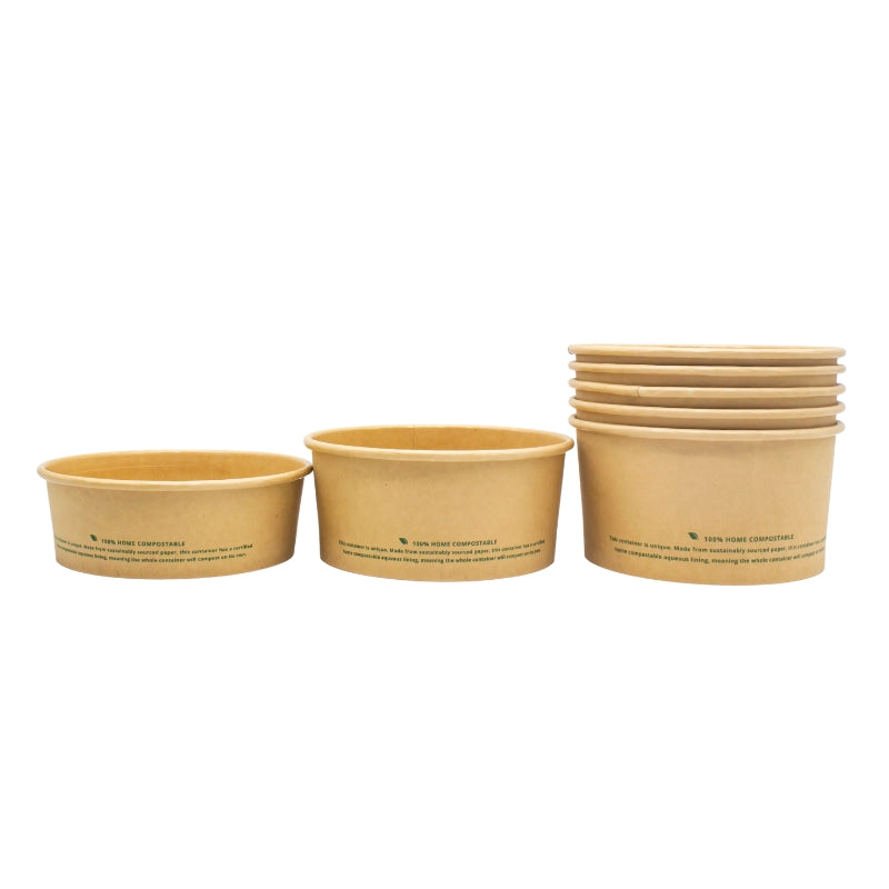 500ml Kraft Paper Round Bowl 150*128*46mm