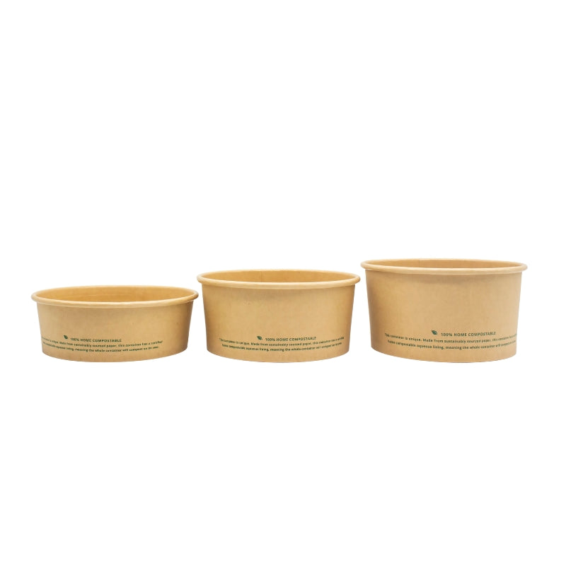 500ml Kraft Paper Round Bowl 150*128*46mm