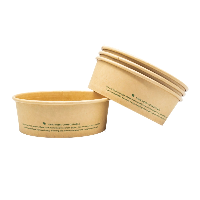 500ml Kraft Paper Round Bowl 150*128*46mm