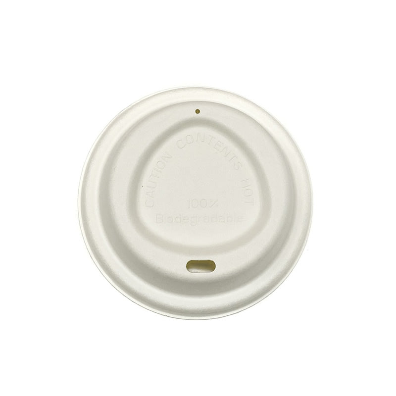 Sample-80mm Home Compostable Pulp lid fits size 6oz and 8oz