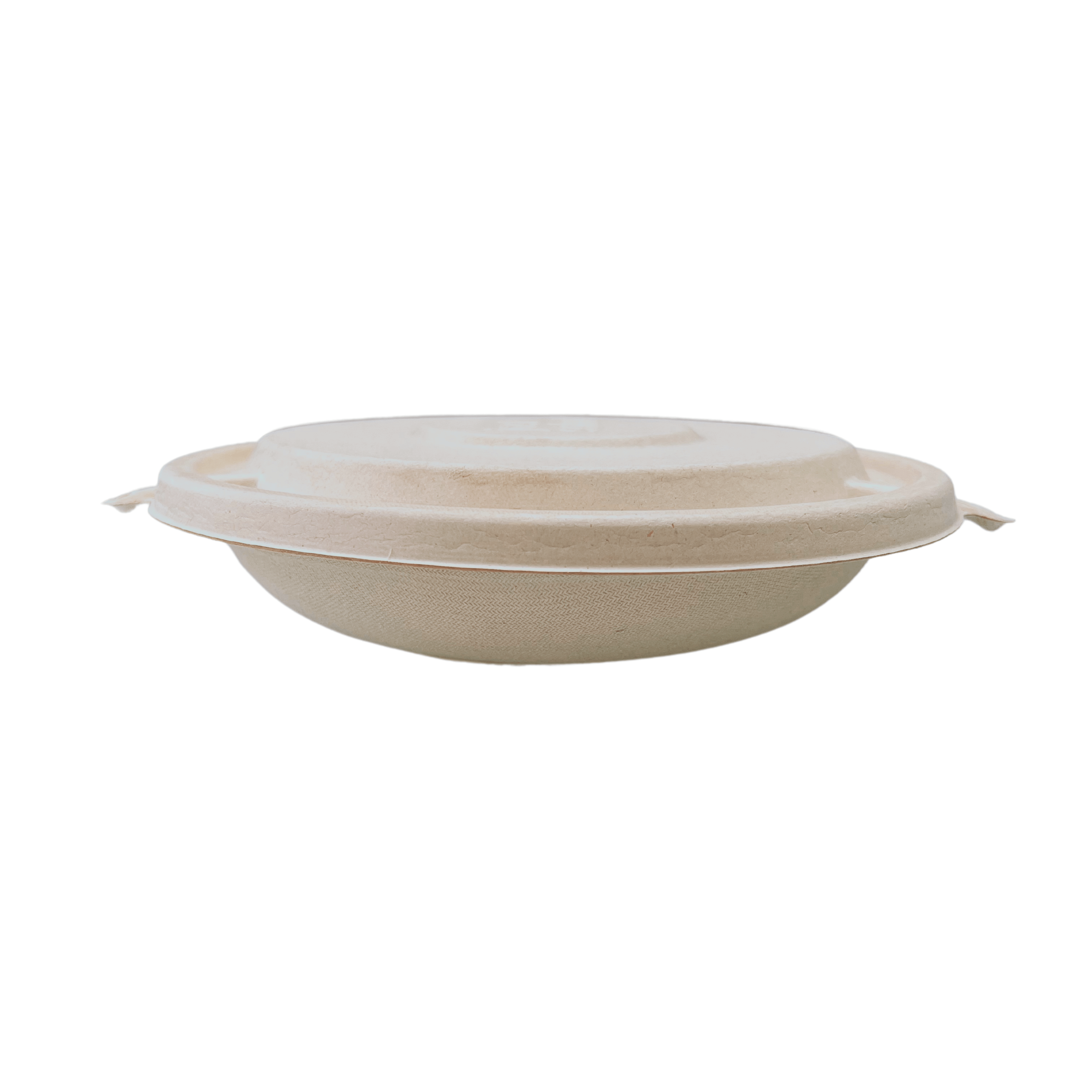 24oz Round Bagasse Bowl and Lid (Ø21 x 1.7CM)