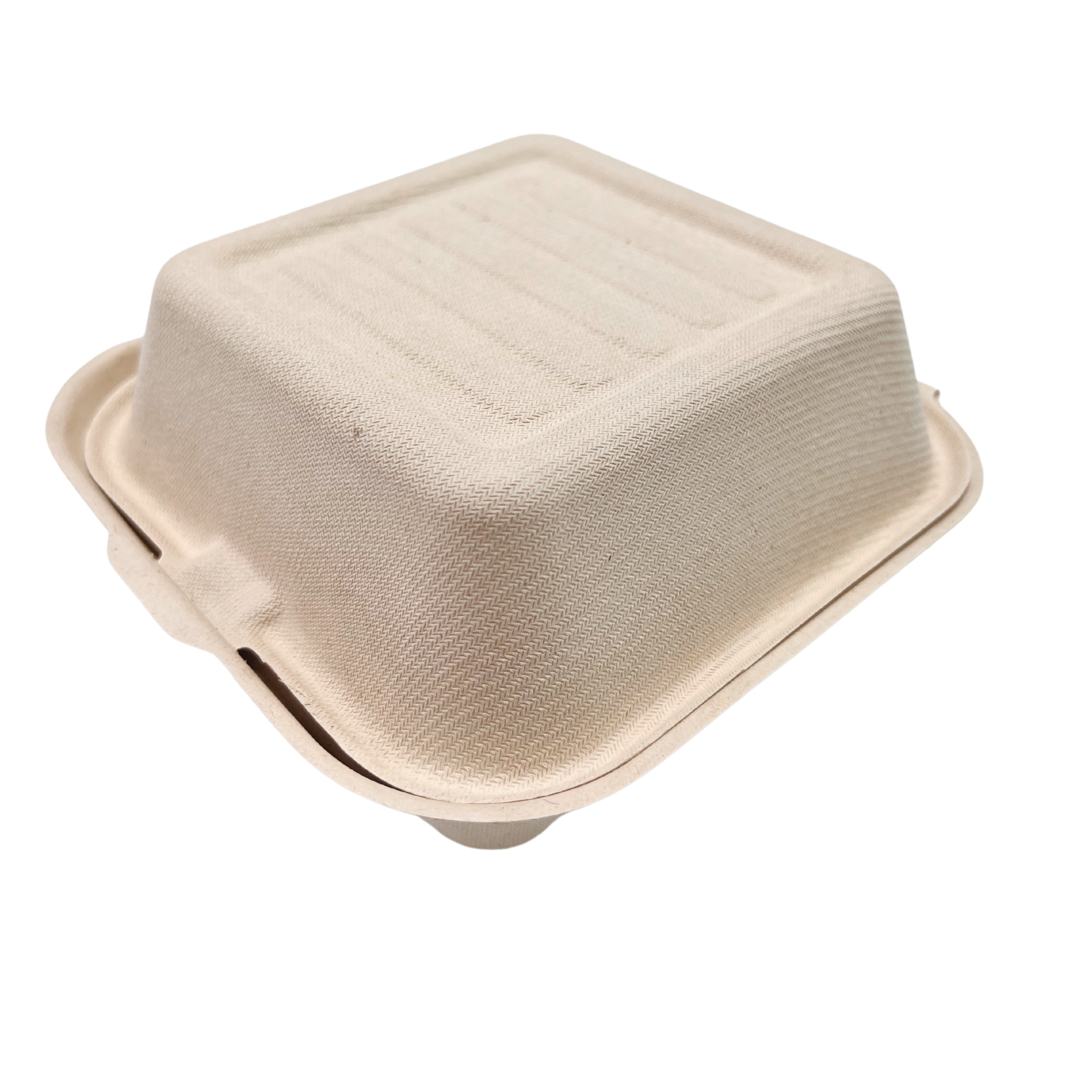 Sample-6" Bagasse Clamshell (15.5 x 15 x 5/8CM)