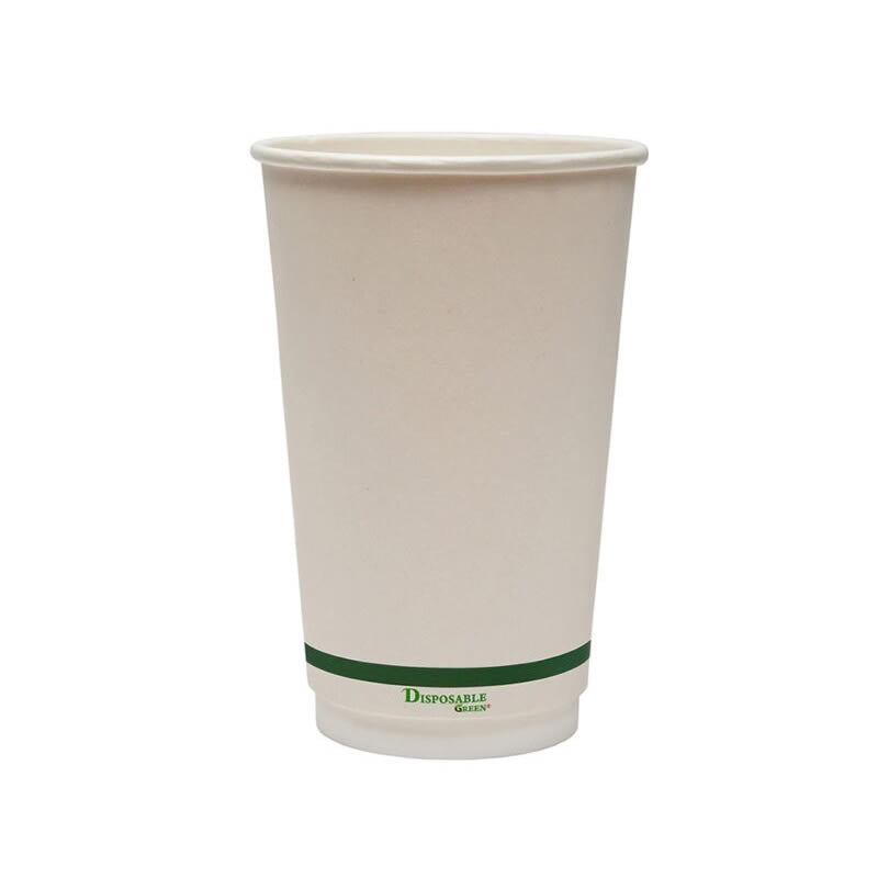 Sample-16oz (340ml) NEXTGEN Certified<br>Home Compostable Double Wall Coffee Cups