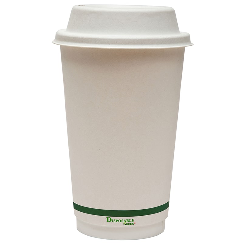 Sample-16oz (340ml) NEXTGEN Certified<br>Home Compostable Double Wall Coffee Cups