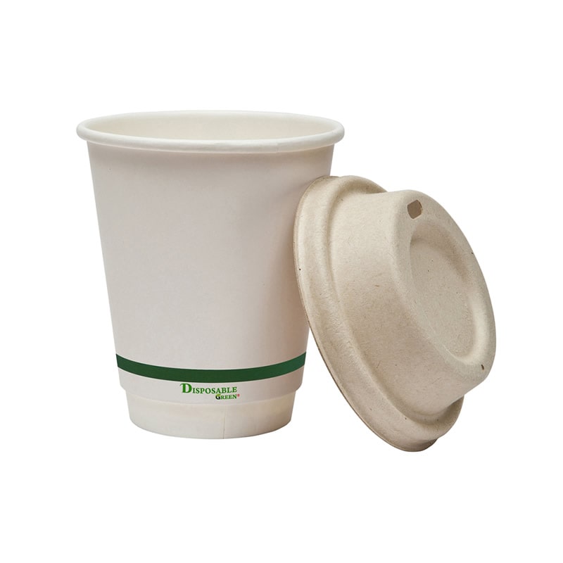 Sample-8oz (227ml) NEXTGEN Certified<br>Home Compostable Double Wall Coffee Cups