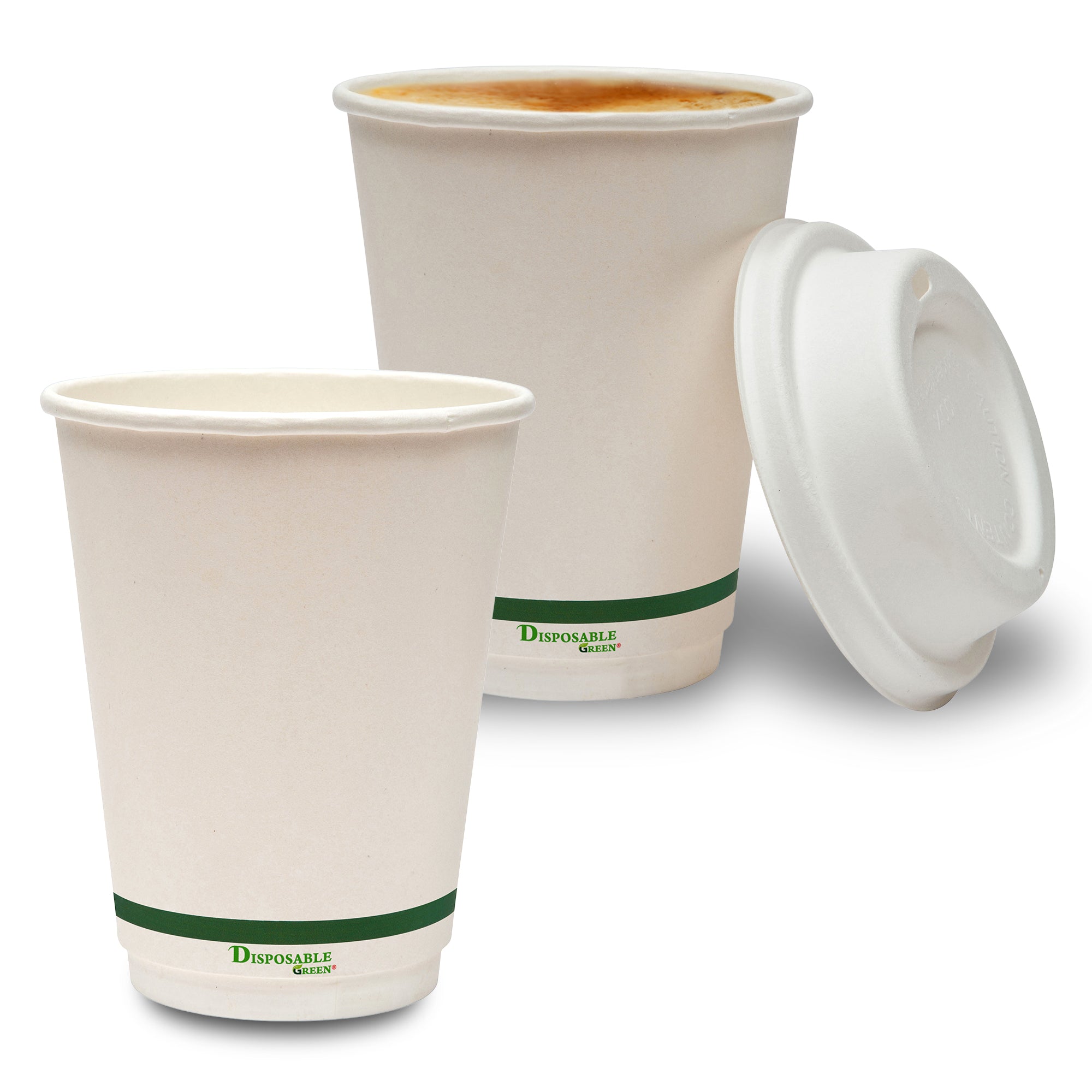 12oz (285ml) NEXTGEN Certified<br>Home Compostable Double Wall Coffee Cups