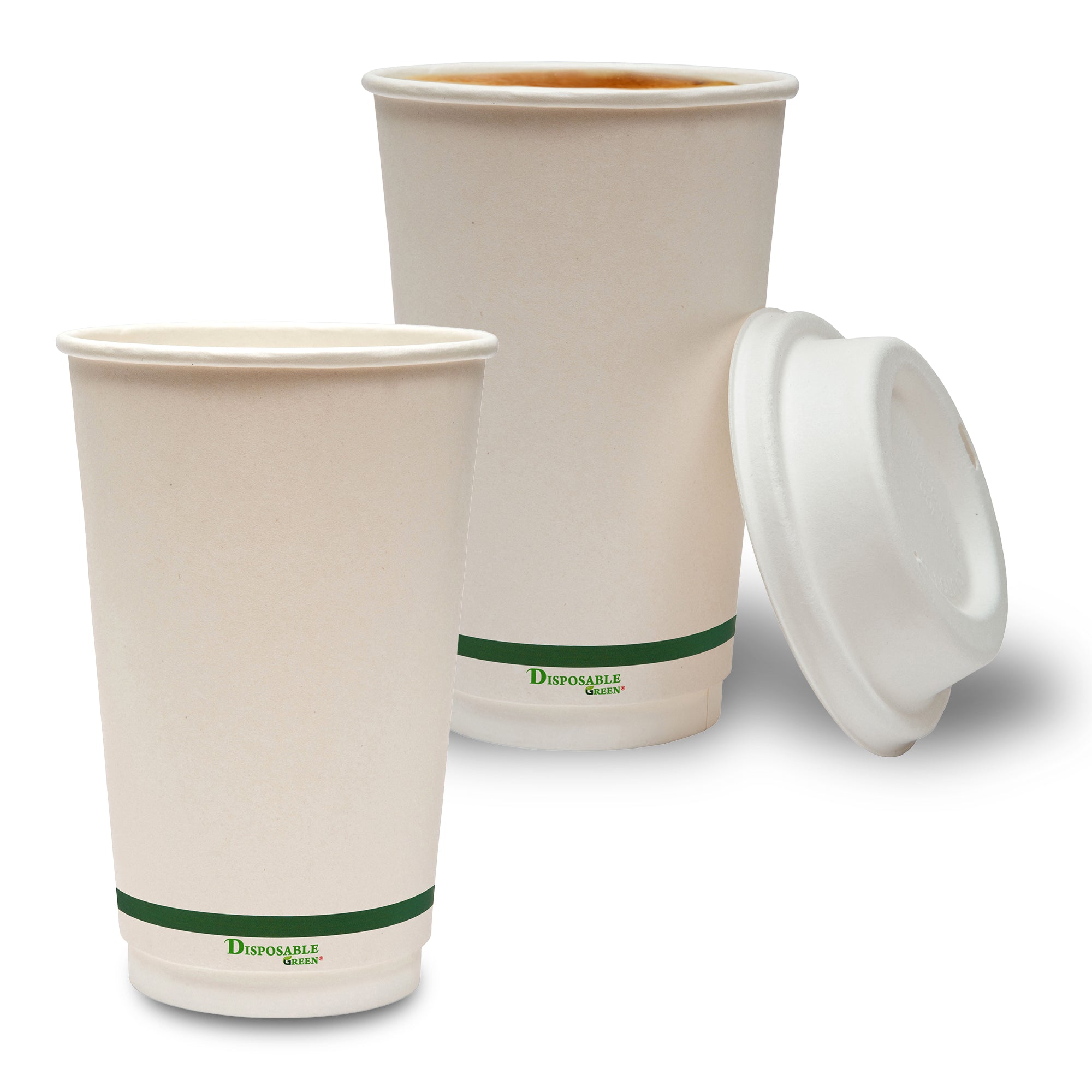 16oz (340ml) NEXTGEN Certified<br>Home Compostable Double Wall Coffee Cups