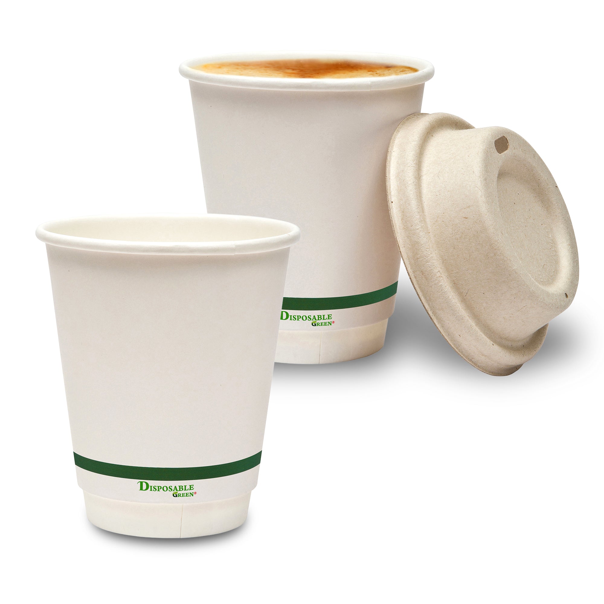 8oz (227ml) NEXTGEN Certified<br>Home Compostable Double Wall Coffee Cups