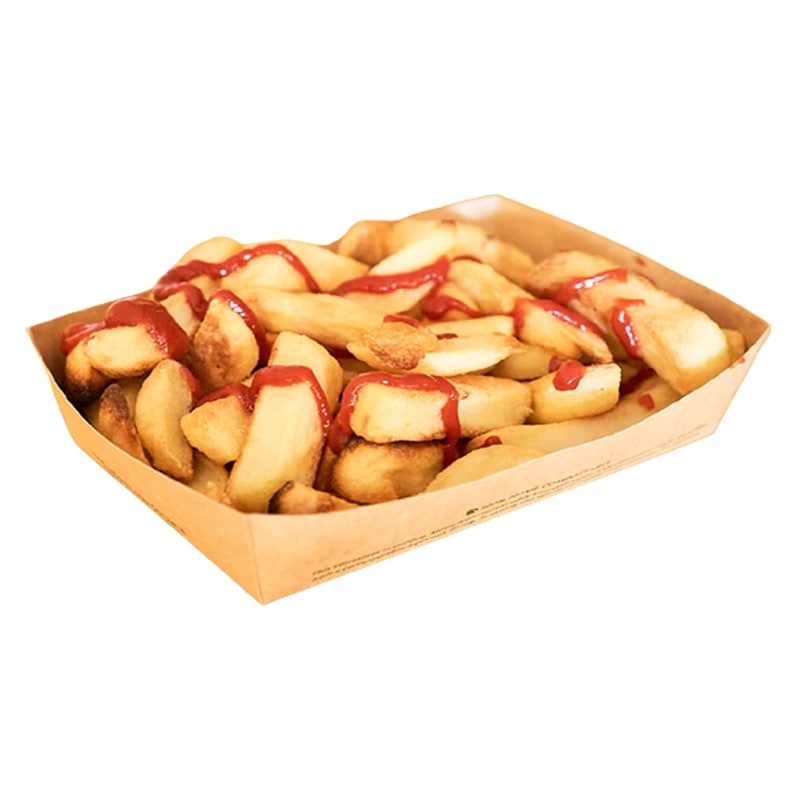 Sample- Kraft Food Tray (15 x 10 x 4 cm)