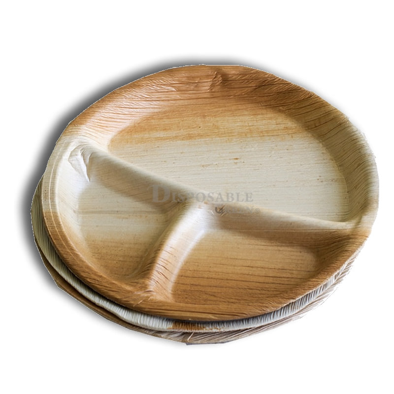 Sample-Round Compartment Plate 27 x 2.5cm