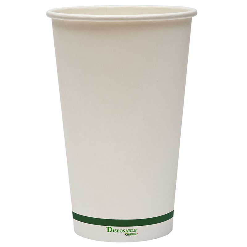 Sample-16oz (455ml) NEXTGEN Certified<br>Home Compostable Single Wall Coffee Cups