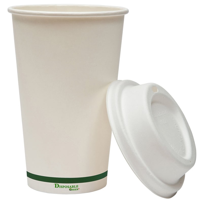 Sample-16oz (455ml) NEXTGEN Certified<br>Home Compostable Single Wall Coffee Cups